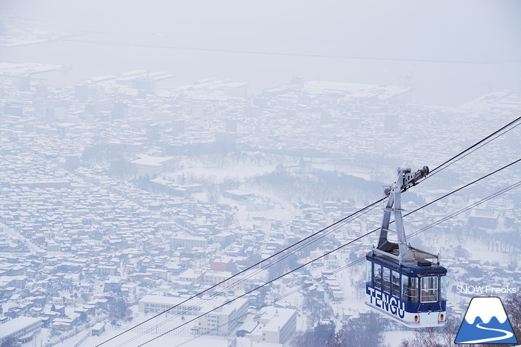 小樽天狗山ロープウェイスキー場 絶景と最大斜度40度の急斜面！